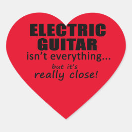 Elektrische Gitarre ist nicht alles Heart Sticker