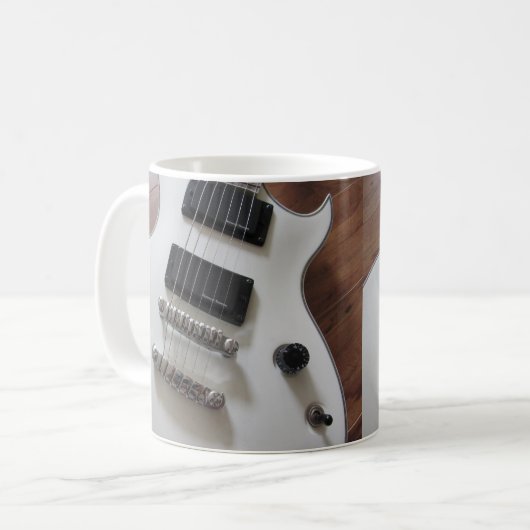 Elektrische Gitarre Kaffeetasse (Vorderseite Links)
