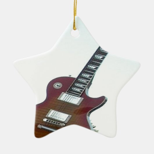 Elektrische Gitarre Keramik Ornament (Vorne)