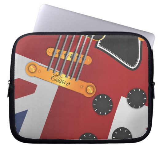 Elektrische Gitarre Laptopschutzhülle (Vorderseite)