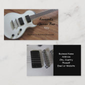Elektrische Gitarre - Lehren Visitenkarte (Vorne/Hinten)