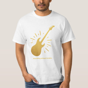 Elektrische Gitarre - Minimalistisches T-Shirt mit