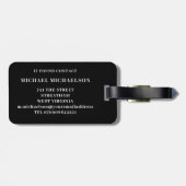 Elektrische Gitarre Moderne Personalisiert Gepäckanhänger (Rückseite horizontal)