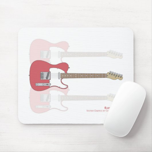 Elektrische Gitarre Mousepad (Mit Mouse)