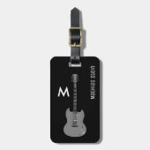 Elektrische Gitarre, Musikerreisender Gepäckanhänger (Vorderseite vertikal)