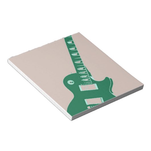 Elektrische Gitarre Notizblock (angewinkelt)