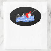 Elektrische Gitarre Ovaler Aufkleber (Tasche)