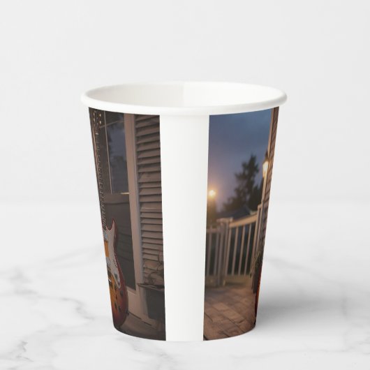 Elektrische Gitarre Pappbecher (Links)