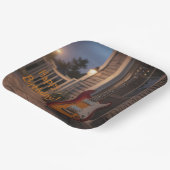 Elektrische Gitarre Pappteller (Gewinkelt)