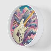 Elektrische Gitarre Pastel Pink Y2K Vaporwave Uhr (Winkel)