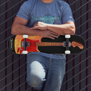 Elektrische Gitarre Personalisiert Skateboard