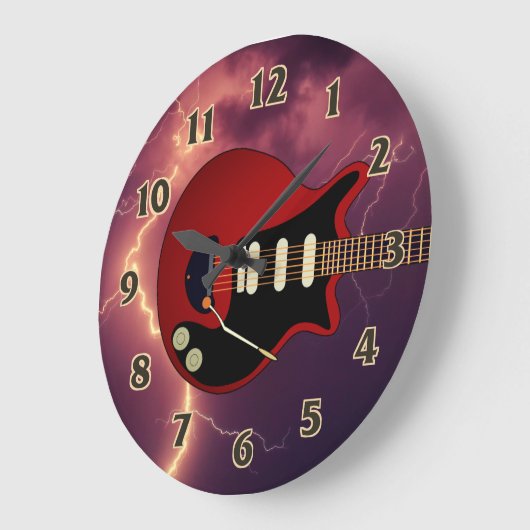 Elektrische Gitarre Player Große Uhr (Winkel)