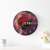 Elektrische Gitarre Player Große Uhr (Zuhause)