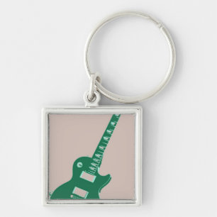 Elektrische Gitarre Pop Kunst Schlüsselanhänger