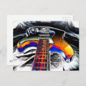 Elektrische Gitarre Postkarte (Vorne/Hinten)