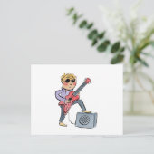 Elektrische Gitarre Postkarte (Stehend Vorderseite)