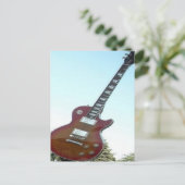 Elektrische Gitarre Postkarte (Stehend Vorderseite)