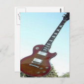 Elektrische Gitarre Postkarte (Vorne/Hinten)