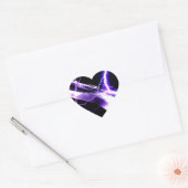 Elektrische Gitarre Purple Herz-Aufkleber (Umschlag)
