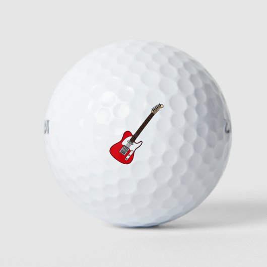 Elektrische Gitarre Red Golfball (Vorderseite)