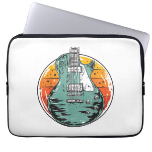 Elektrische Gitarre Retro Vintage Musikband Gu Laptopschutzhülle