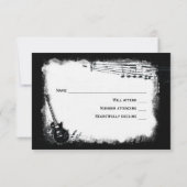 Elektrische Gitarre Rough Music uAwg mit Umschläge RSVP Karte (Rückseite)