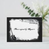 Elektrische Gitarre Rough Music uAwg mit Umschläge RSVP Karte (Stehend Vorderseite)