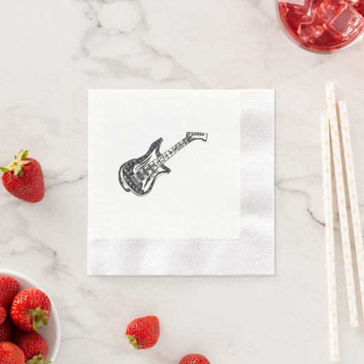 Elektrische Gitarre Serviette (Beispiel)