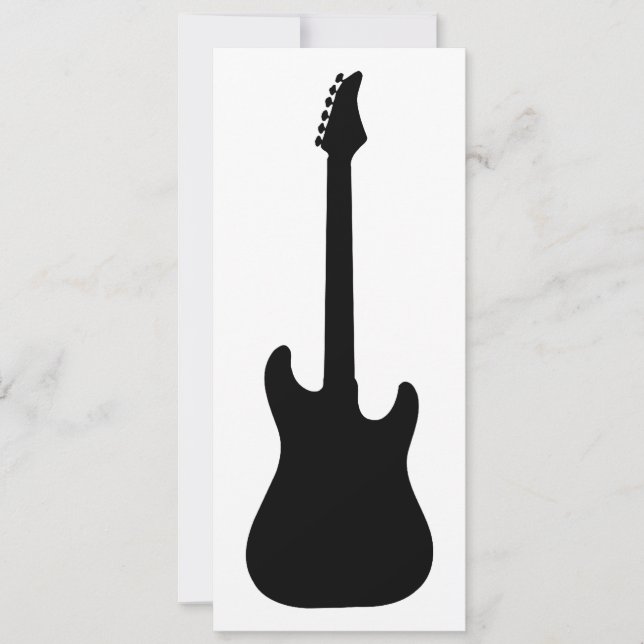 elektrische Gitarre Silhouette (Vorderseite)