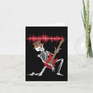 Elektrische Gitarre spielen Funny Halloween Karte