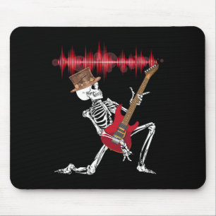 Elektrische Gitarre spielen Funny Halloween Mousepad