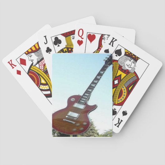Elektrische Gitarre Spielkarten (Rückseite)