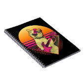 Elektrische Gitarre spielt Cat Meow 80er 90s Vapor Notizblock (Rechte Seite)