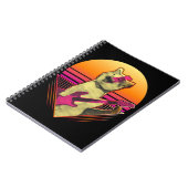 Elektrische Gitarre spielt Cat Meow 80er 90s Vapor Notizblock (Linke Seite)