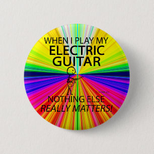 Elektrische Gitarre spielt keine Rolle Button