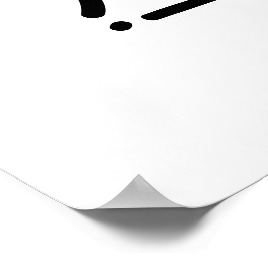 Elektrische Gitarre spürt die Musik Poster (Ecke)