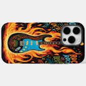 Elektrische Gitarre strahlt lebendige Kreativität Case-Mate iPhone Hülle (Rückseite (Horizontal))