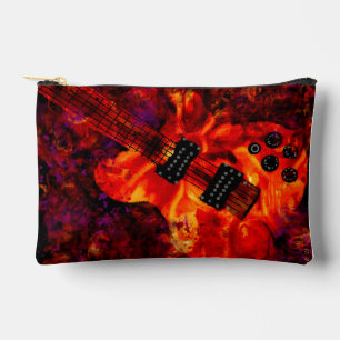 Elektrische Gitarre über "Fire Red Black Music Art Zubehörtasche