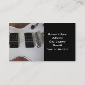 Elektrische Gitarre Visitenkarte (Rückseite)