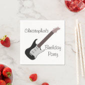 Elektrische Gitarre zum Geburtstag Serviette (Beispiel)