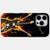Elektrische Gitarren brachen bei Sonnenuntergang i Case-Mate iPhone Hülle (Rückseite (Horizontal))