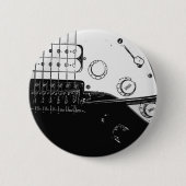 Elektrische Gitarren-Button Button (Vorderseite)