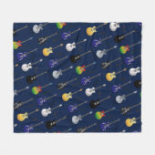 Elektrische Gitarren Fleecedecke (Vorderseite (Horizontal))