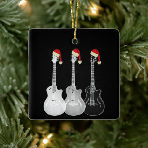 Elektrische Gitarren Funny Cool Festive Monochrome Keramikornament