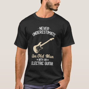 Elektrische Gitarren Funny Vintag Guitarist Guitar T-Shirt