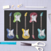 Elektrische Gitarren für Rockmusik Seidenpapier (Handwerk)