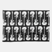 Elektrische Gitarren Graphic in White Küchentuch (Horizontal)