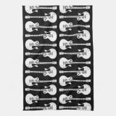 Elektrische Gitarren Graphic in White Küchentuch (Vertikal)