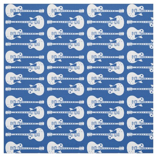 Elektrische Gitarren Graphic in White Stoff (Muster)