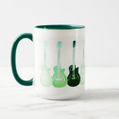 Elektrische Gitarren, grüner Pop Tasse (Links)
